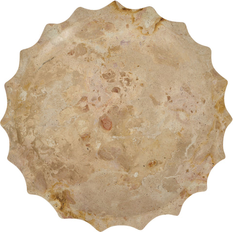 Bellamy Beige Genuine Marble Bowl, 1 Piece