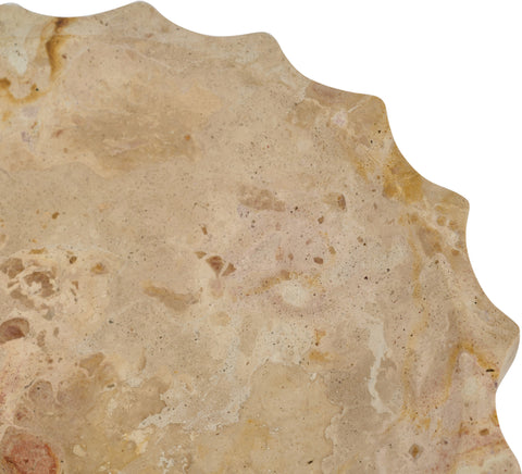 Bellamy Beige Genuine Marble Bowl, 1 Piece