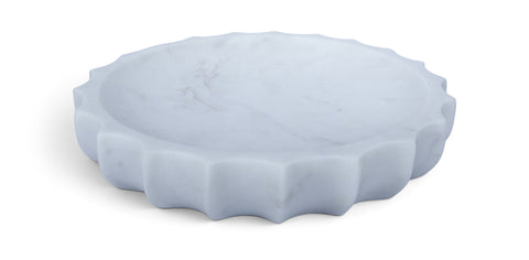 Bellamy White Genuine Marble Bowl, 1 Piece