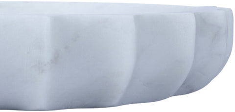 Bellamy White Genuine Marble Bowl, 1 Piece