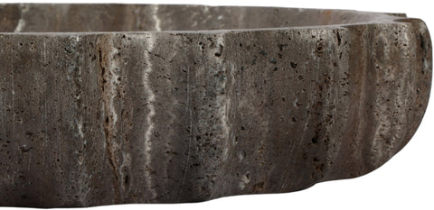 Bellamy Grey Travertine Bowl, 1 Piece