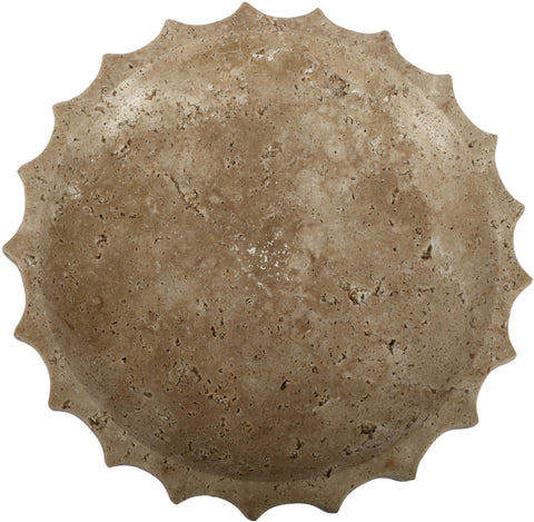 Bellamy Beige Travertine Bowl, 1 Piece