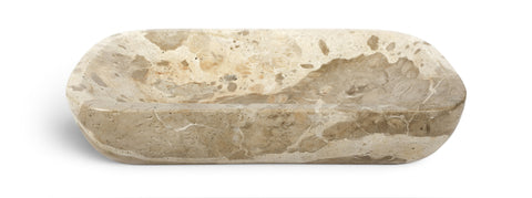 Sage Beige Genuine Marble Tray, 1 Piece