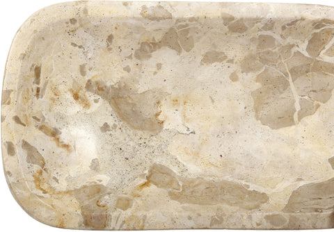 Sage Beige Genuine Marble Tray, 1 Piece