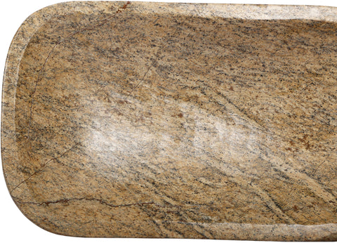 Sage Brown Genuine Marble Tray, 1 Piece