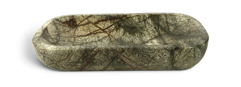 Sage Green Genuine Marble Tray, 1 Piece