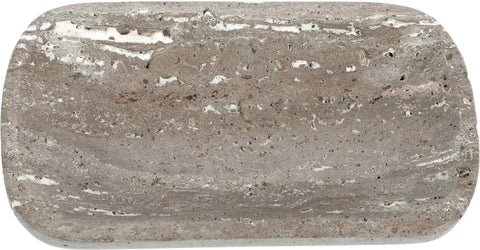 Sage Grey Travertine Tray, 1 Piece