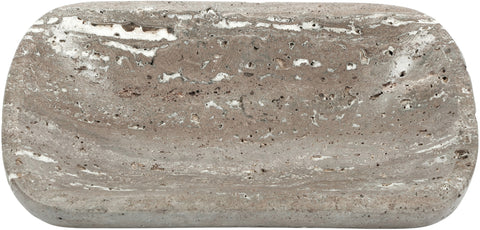Sage Grey Travertine Tray, 1 Piece