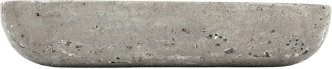Sage Grey Travertine Tray, 1 Piece