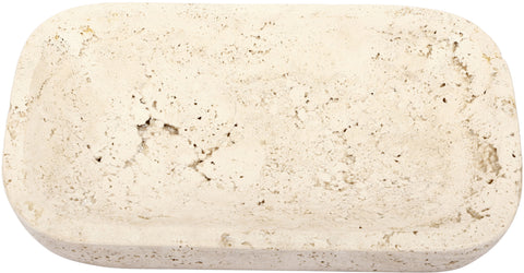 Sage Beige Travertine Tray, 1 Piece