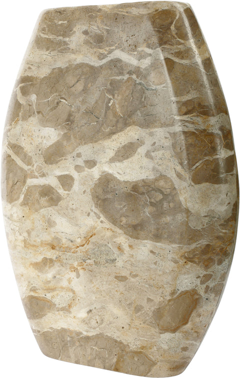 Noelle Beige Genuine Marble Vase, 1 Piece