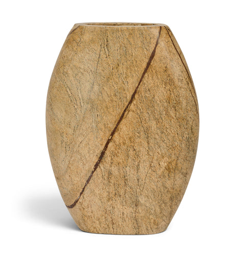 Noelle Brown Genuine Marble Vase, 1 Piece