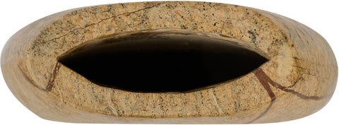 Noelle Brown Genuine Marble Vase, 1 Piece