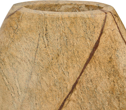 Noelle Brown Genuine Marble Vase, 1 Piece