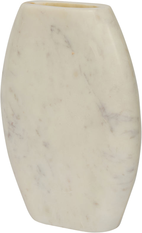 Noelle White Genuine Marble Vase, 1 Piece