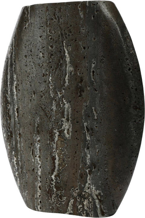 Noelle Grey Travertine Vase, 1 Piece