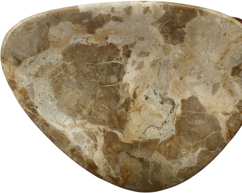 Darcy Beige Genuine Marble Bowl, 1 Piece