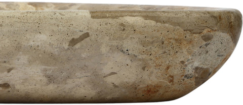 Darcy Beige Genuine Marble Bowl, 1 Piece