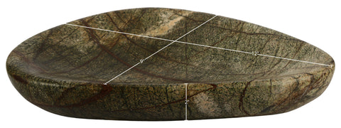 Darcy Green Genuine Marble Bowl, 1 Piece
