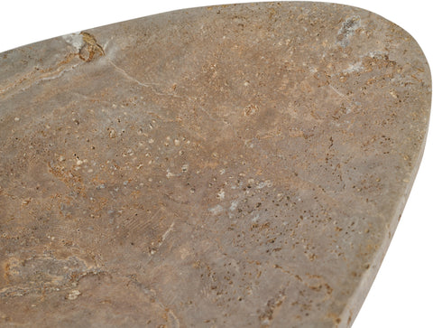 Darcy Grey Travertine Bowl, 1 Piece