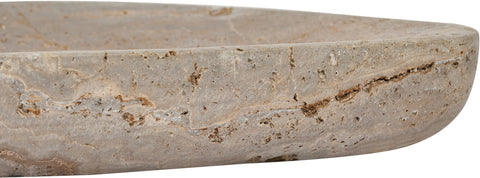Darcy Grey Travertine Bowl, 1 Piece