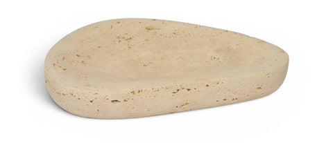 Darcy Beige Travertine Bowl, 1 Piece