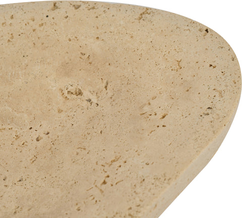 Darcy Beige Travertine Bowl, 1 Piece