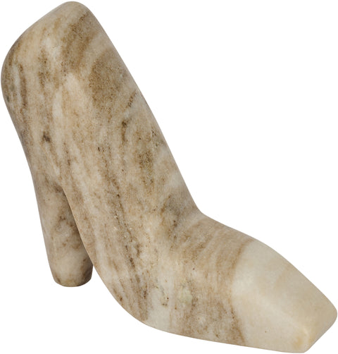 Blaire Beige Genuine Marble Tabletop Object, 1 Piece