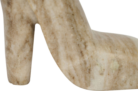 Blaire Beige Genuine Marble Tabletop Object, 1 Piece