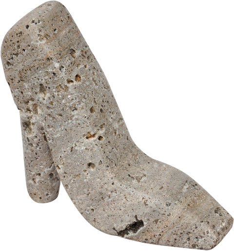 Blaire Grey Travertine Tabletop Object, 1 Piece