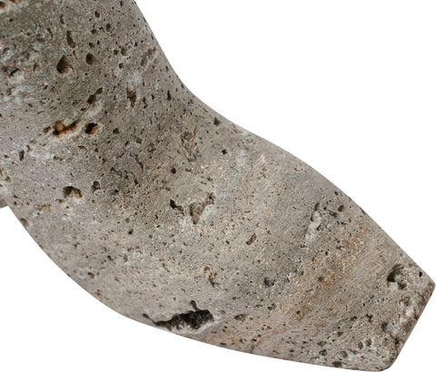 Blaire Grey Travertine Tabletop Object, 1 Piece
