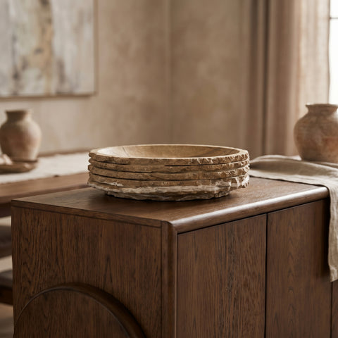 Celeste Brown Genuine Marble Bowl, 1 Piece