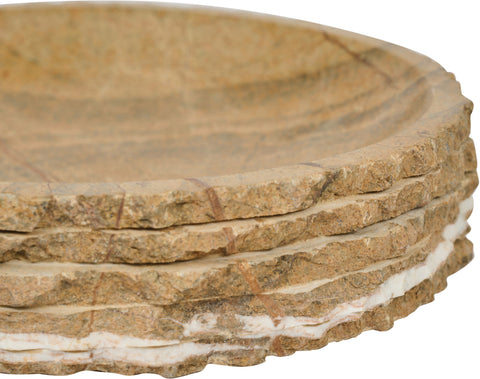 Celeste Brown Genuine Marble Bowl, 1 Piece
