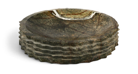Celeste Green Genuine Marble Bowl, 1 Piece