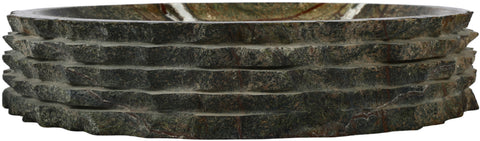 Celeste Green Genuine Marble Bowl, 1 Piece