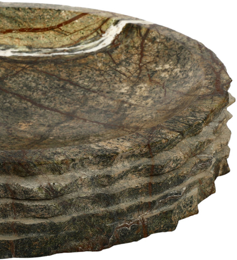 Celeste Green Genuine Marble Bowl, 1 Piece