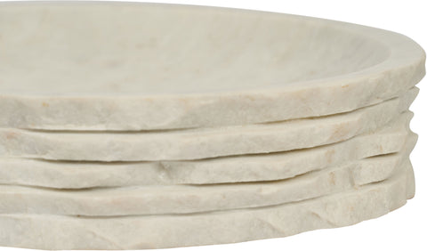 Celeste White Genuine Marble Bowl, 1 Piece