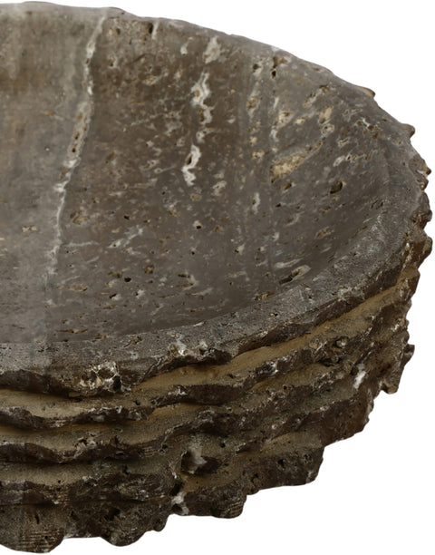Celeste Grey Genuine Marble Bowl, 1 Piece