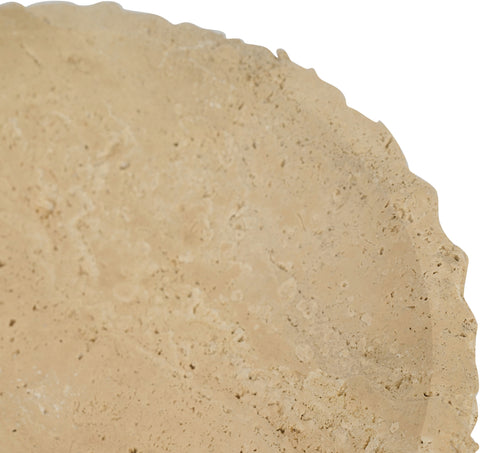 Celeste Beige Genuine Marble Bowl, 1 Piece (Style 2)
