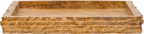 Yara Brown Genuine Marble Tray, 1 Piece