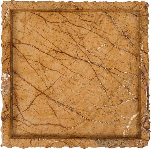 Yara Brown Genuine Marble Tray, 1 Piece