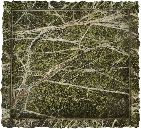 Yara Green Genuine Marble Tray, 1 Piece