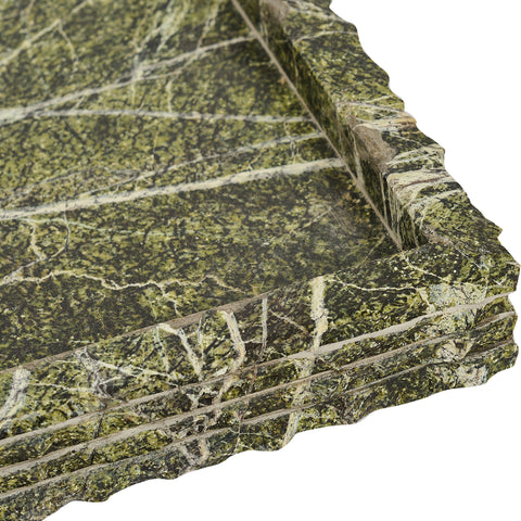 Yara Green Genuine Marble Tray, 1 Piece