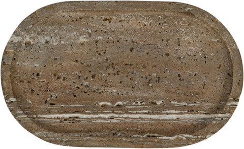 Camden Grey Travertine Tray, 1 Piece