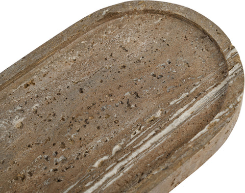 Camden Grey Travertine Tray, 1 Piece