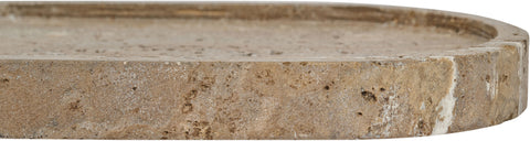 Camden Grey Travertine Tray, 1 Piece
