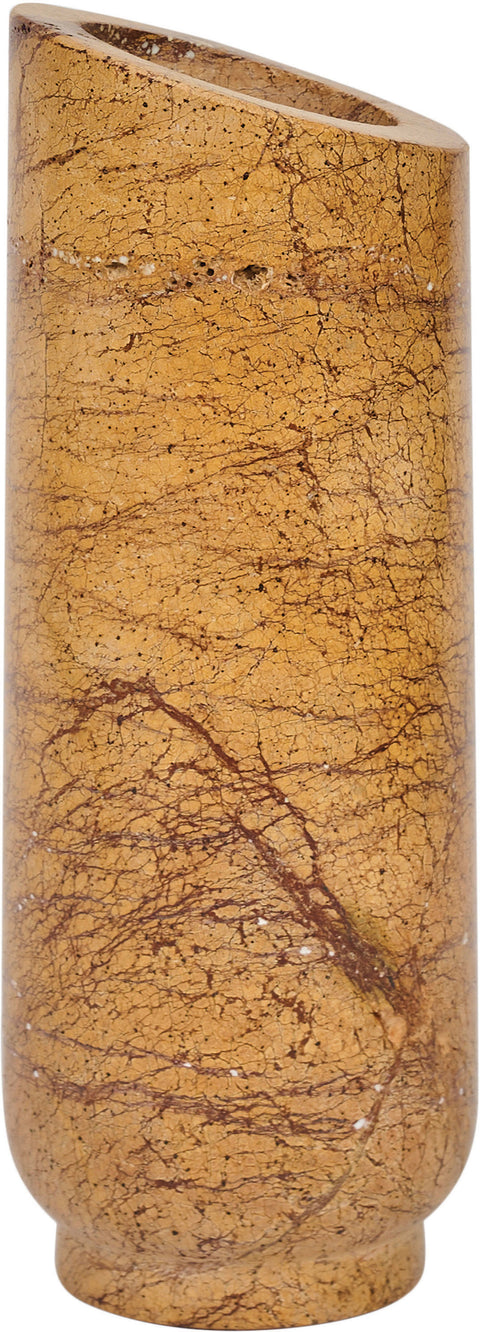 Giselle Brown Genuine Marble Vase, 1 Piece