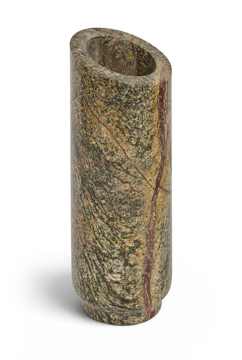 Giselle Green Genuine Marble Vase, 1 Piece