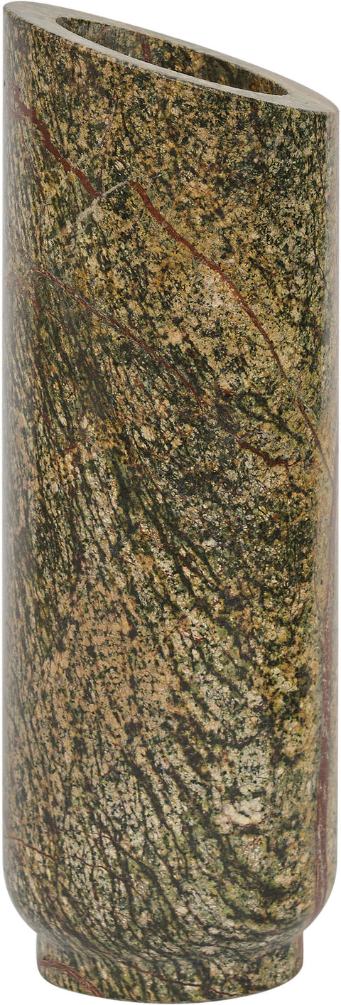 Giselle Green Genuine Marble Vase, 1 Piece