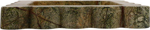 Kellan Green Genuine Marble Tray, 1 Piece (Style 2)